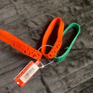 Holiday Santa Bracelets in Red and Green